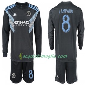 Divisa di Calcio New York City LAMPARD 8 Bambino Trasferta 2018/2019 Manica Lunga